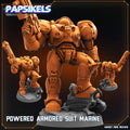 Powered Armored Suit Marine Miniature: Sci-Fi Wargaming, 28mm/32mm/75mm Scale