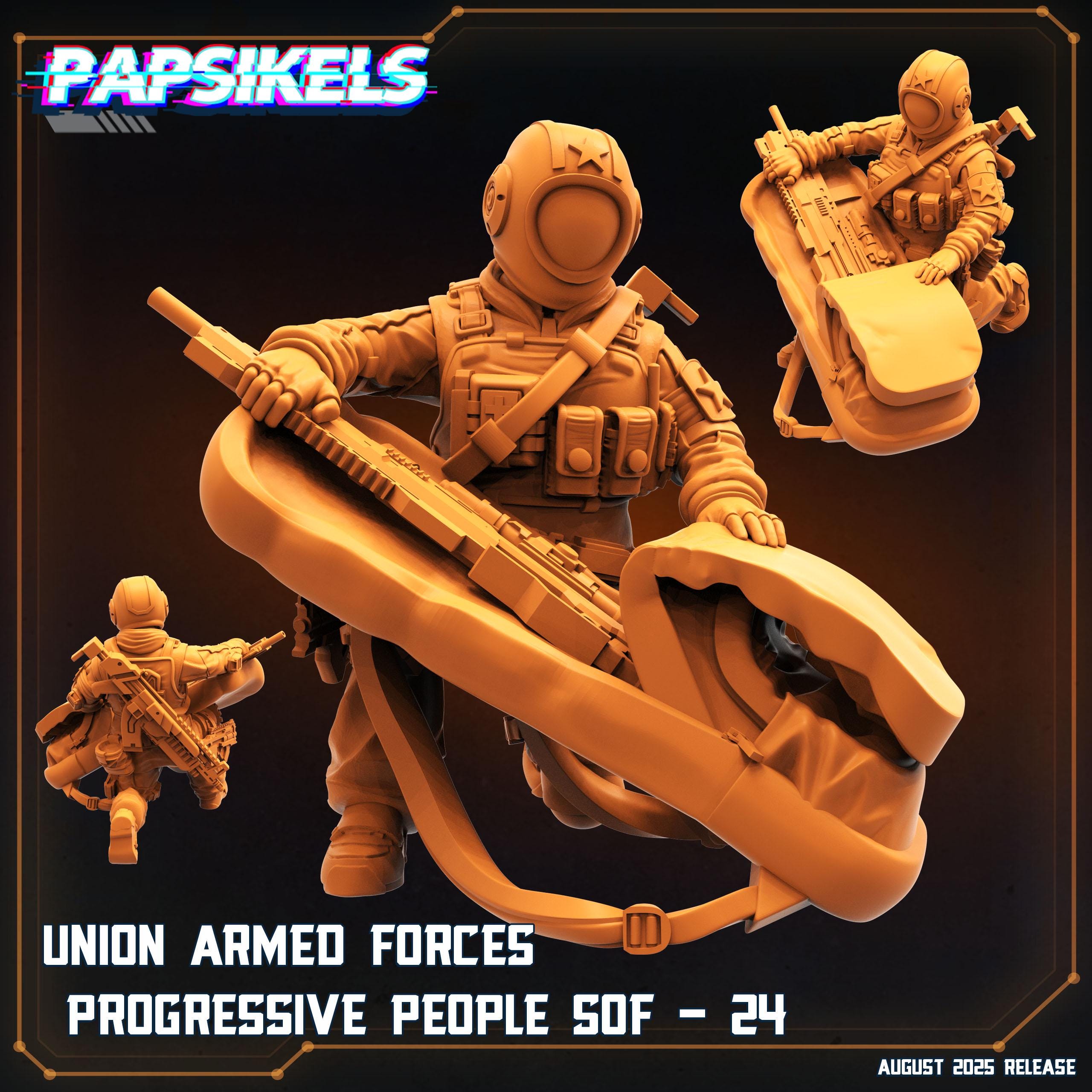 Aliens Vs Humans Miniatures: UPP Special Ops - Papsikels (28/32mm)