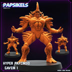 Guyver Inspired Hyper Papzinoid Gavein Miniature: 28mm/32mm Resin Model - Papsikels
