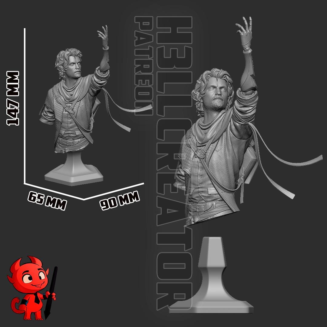 Gustave from Clair Obscur Expedition 33 (fan art) | Full Model or Bust | Miniature scale 1:12 | h3LL Creator | DIY Model Kit