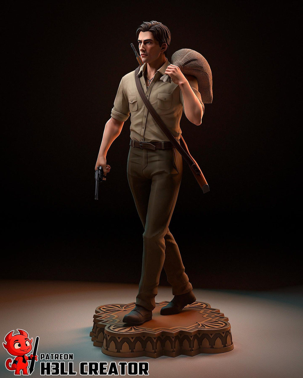 Enzo Favara from Mafia The Old Country (fan art) | Full Model or Bust | Miniature scale 1:12 | h3LL Creator | DIY Model Kit