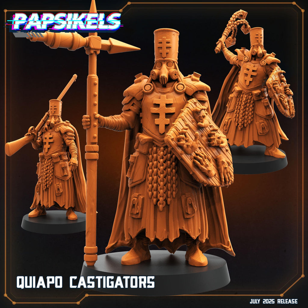 Quiapo Castigators Resin Miniature: Trench Crusade Zealots - 32mm Scale