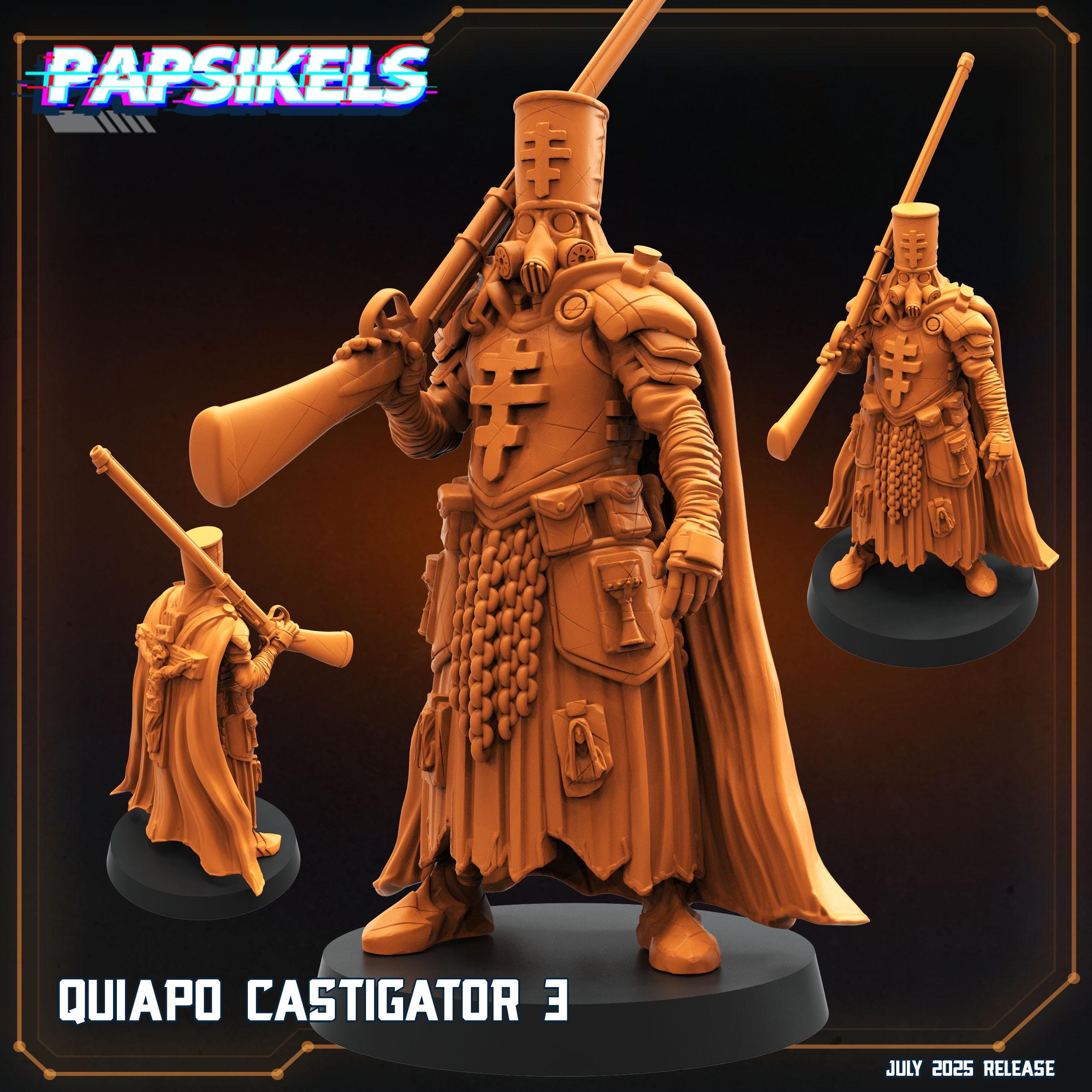 Quiapo Castigators Resin Miniature: Trench Crusade Zealots - 32mm Scale