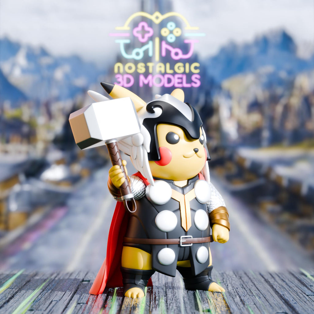 Pokemon Assemble Crossover Resin Figures | Marvel Avengers x Pokemon Mashup | Nostalgic 3D Models | Fan Art Collectibles