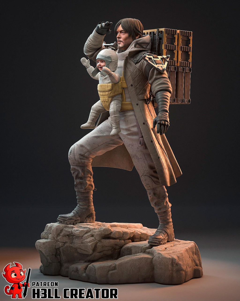 Samuel "Sam" Porter Bridges from Death Stranding 2 (fan art) | Full Model or Bust | Miniature scale 1:12 | h3LL Creator | DIY Model Kit