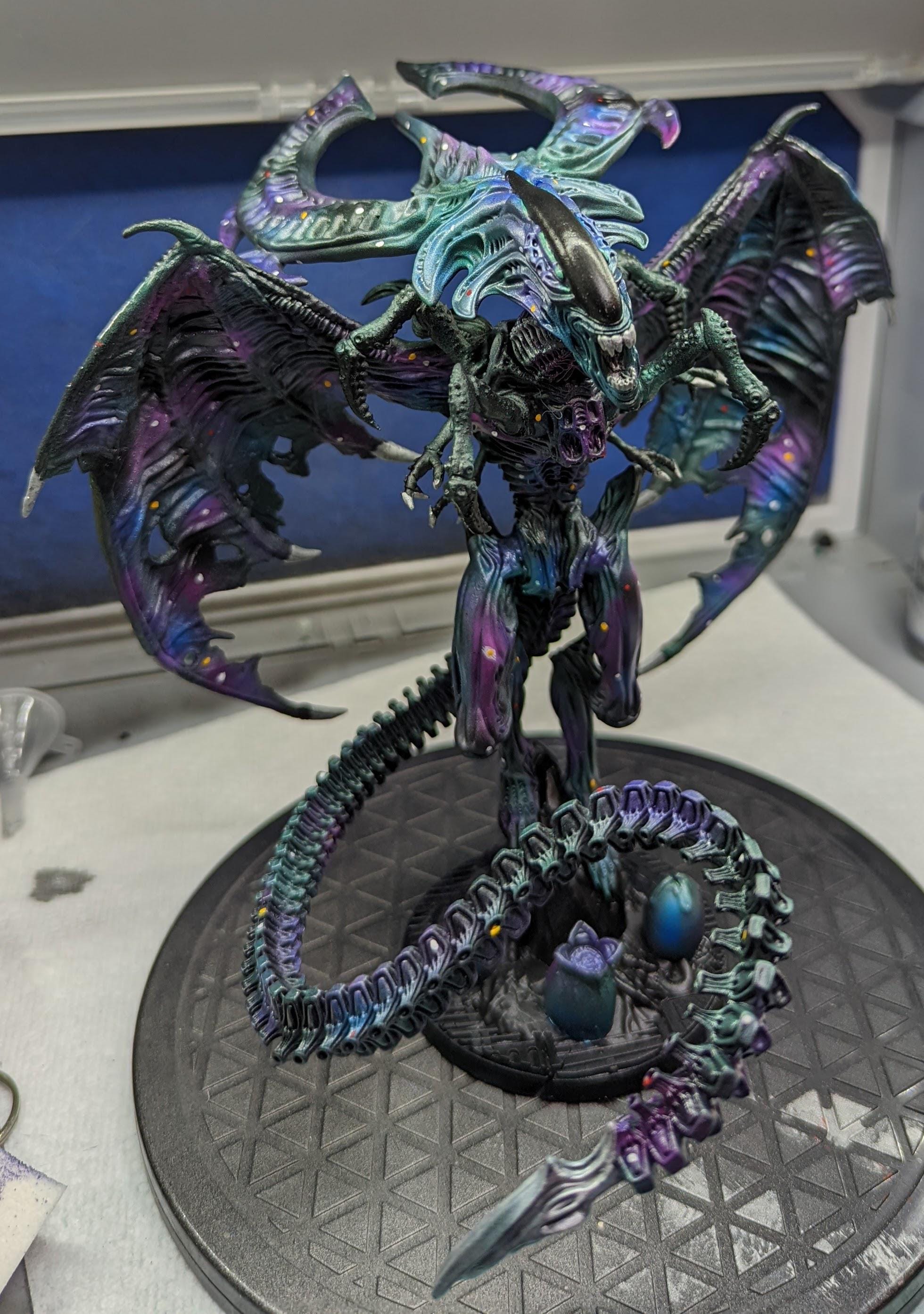 Xeno Outworld Queen Brood Dragon, Papsikels, Resin - Tabletop miniature - 32mm