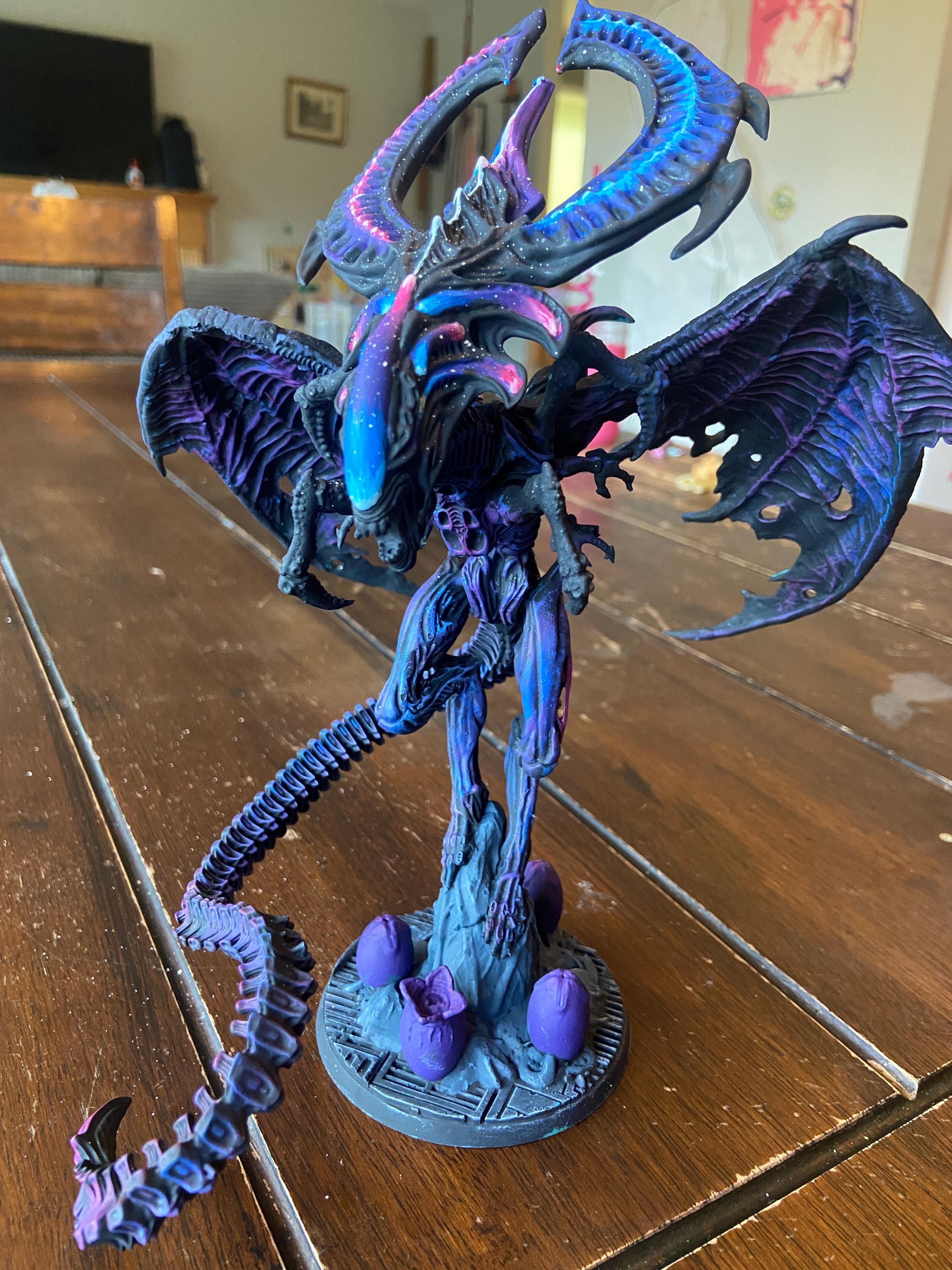 Xeno Outworld Queen Brood Dragon, Papsikels, Resin - Tabletop miniature - 32mm