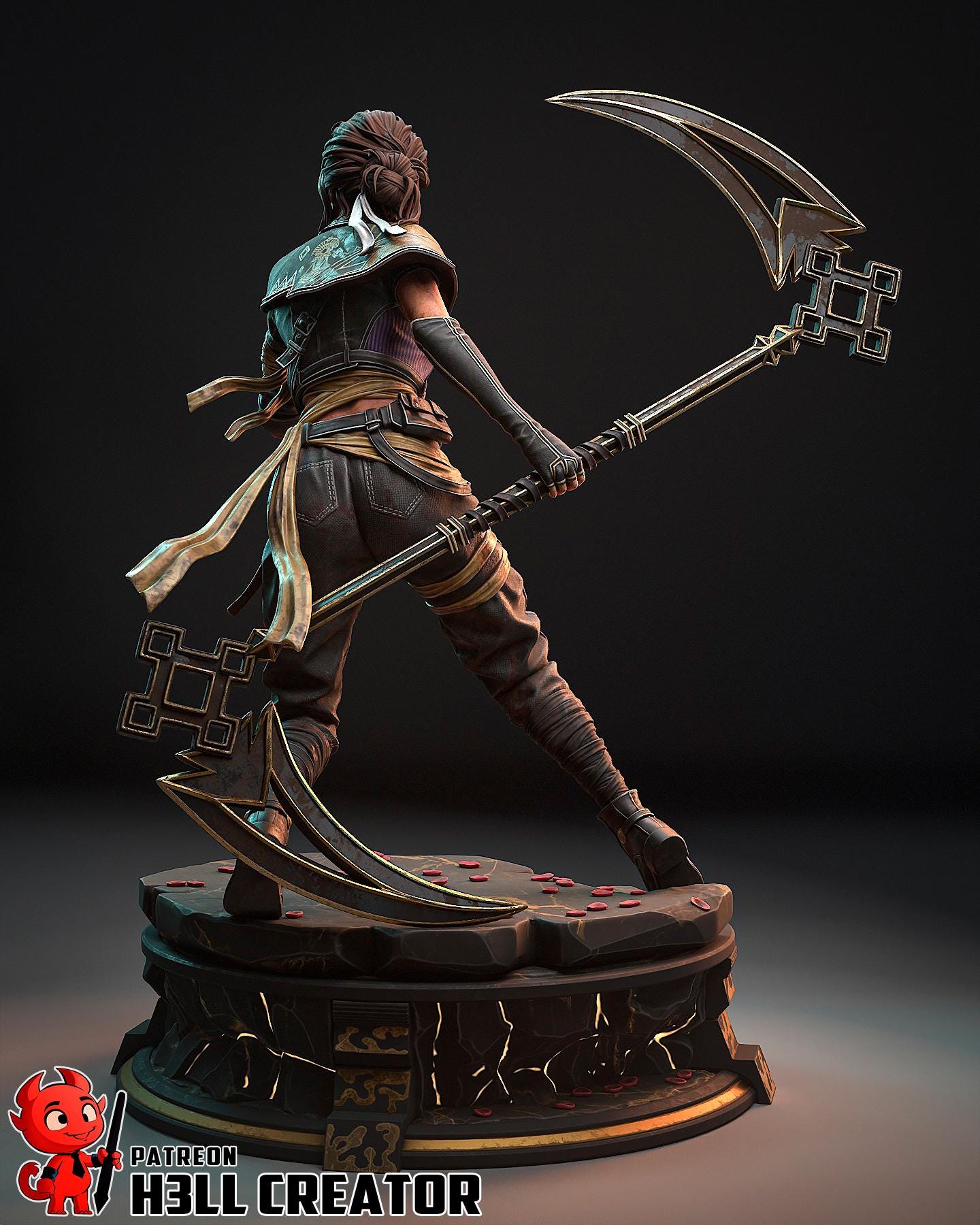 Sciel from Clair Obscur Expedition 33 (fan art) | Full Model or Bust | Miniature scale 1:12 | h3LL Creator | DIY Model Kit