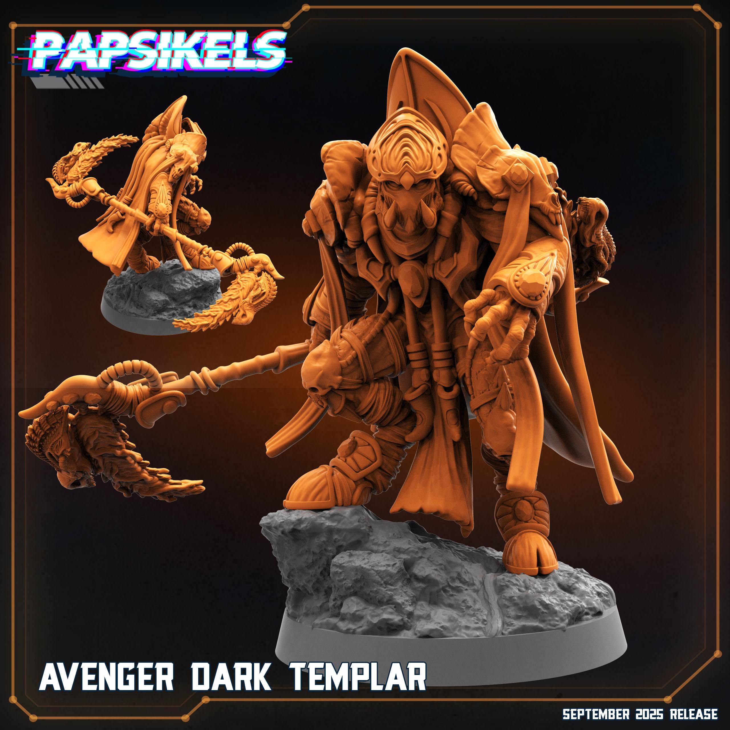 Dark Templar Warriors Miniatures: Sci-Fi RPG, Papsikels (28mm/32mm)