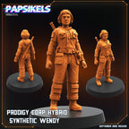Prodigy Corp Synthetic Wendy Miniature: Alien Earth Hybrid - Papsikels Sci-Fi TTRPG (28/32mm)