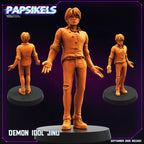 Cyberpunk, K-Pop Demon Hunters Inspired Demon Idols - Papsikels Miniature – 3D Resin Model, 28mm or 32mm Mini for RPG, TTRPG, Wargaming