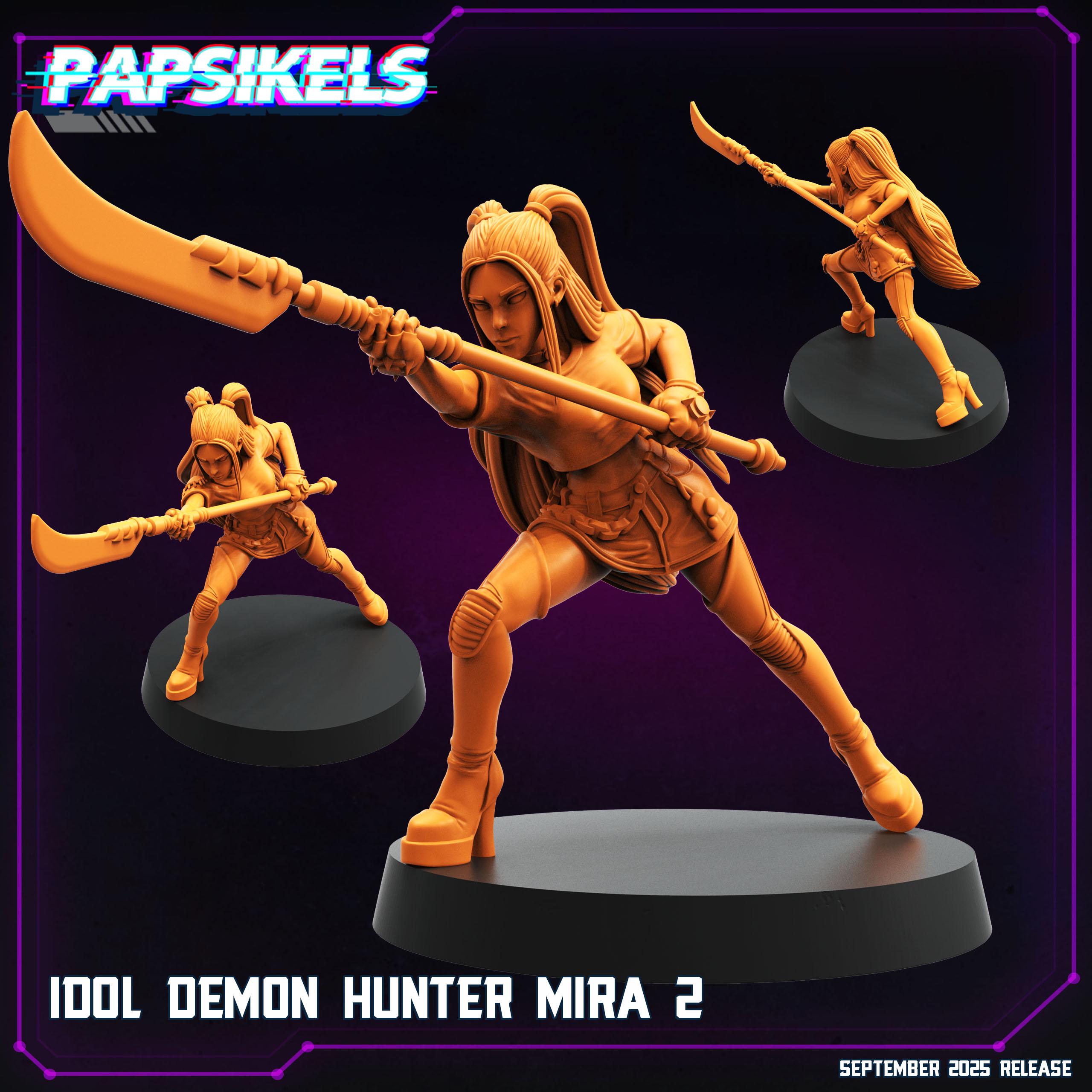 Cyberpunk K-pop Demon Hunter Miniatures - 28mm/32mm 3D Resin Models for RPG and TTRPG