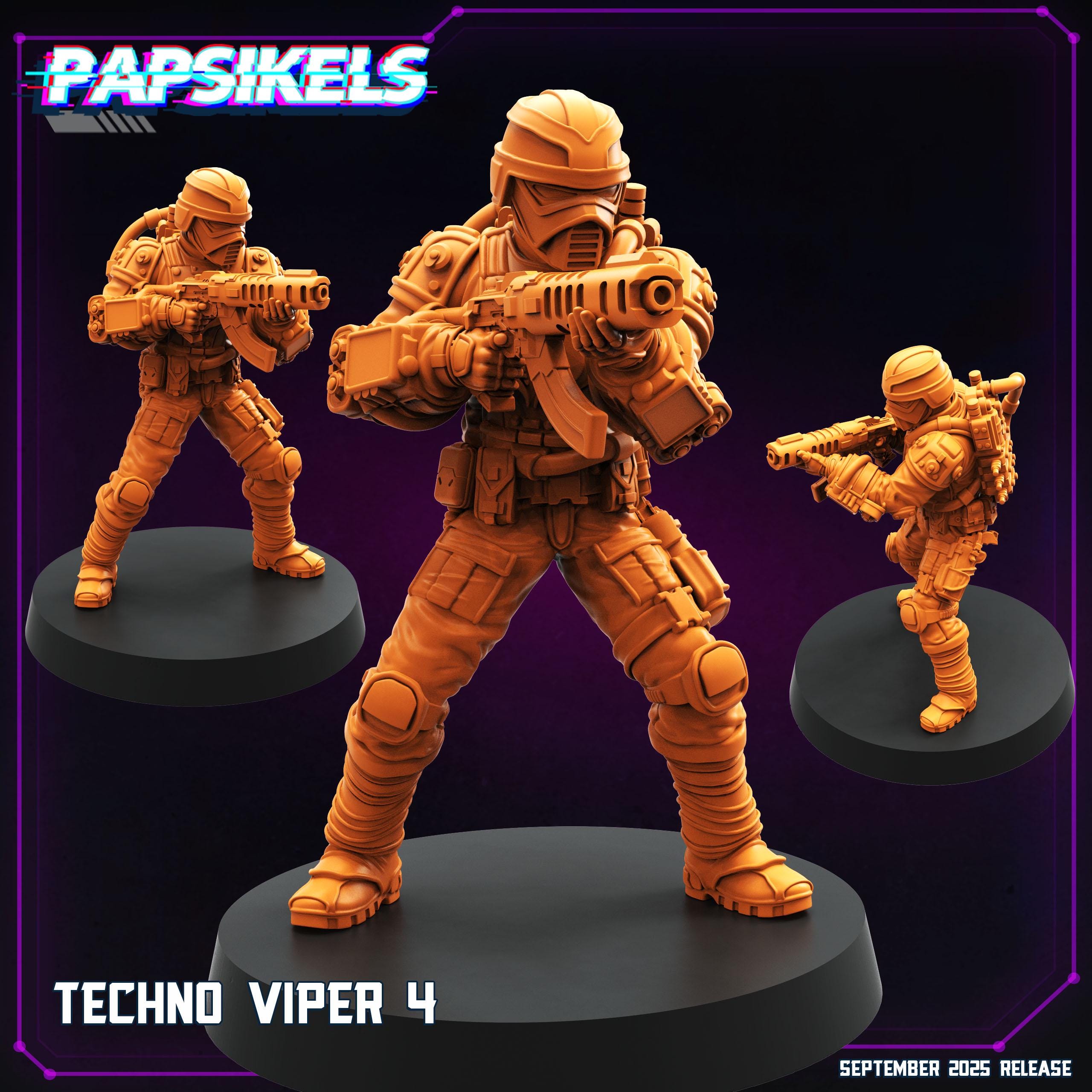 Techno-Vipers Miniatures: Cyberpunk GI Joe Fan Art - Papsikels 32mm Scale