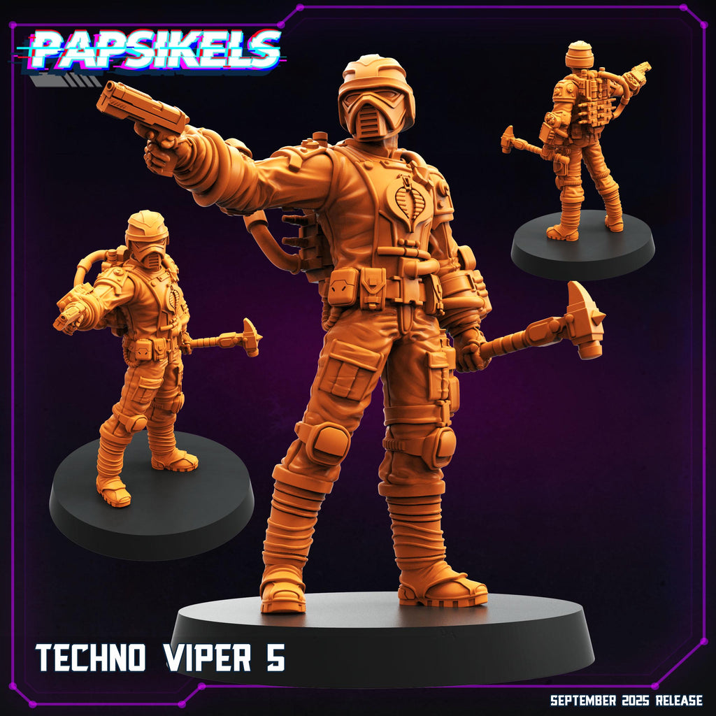 Techno-Vipers Miniatures: Cyberpunk GI Joe Fan Art - Papsikels 32mm Scale