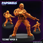 Techno-Vipers Miniatures: Cyberpunk GI Joe Fan Art - Papsikels 32mm Scale