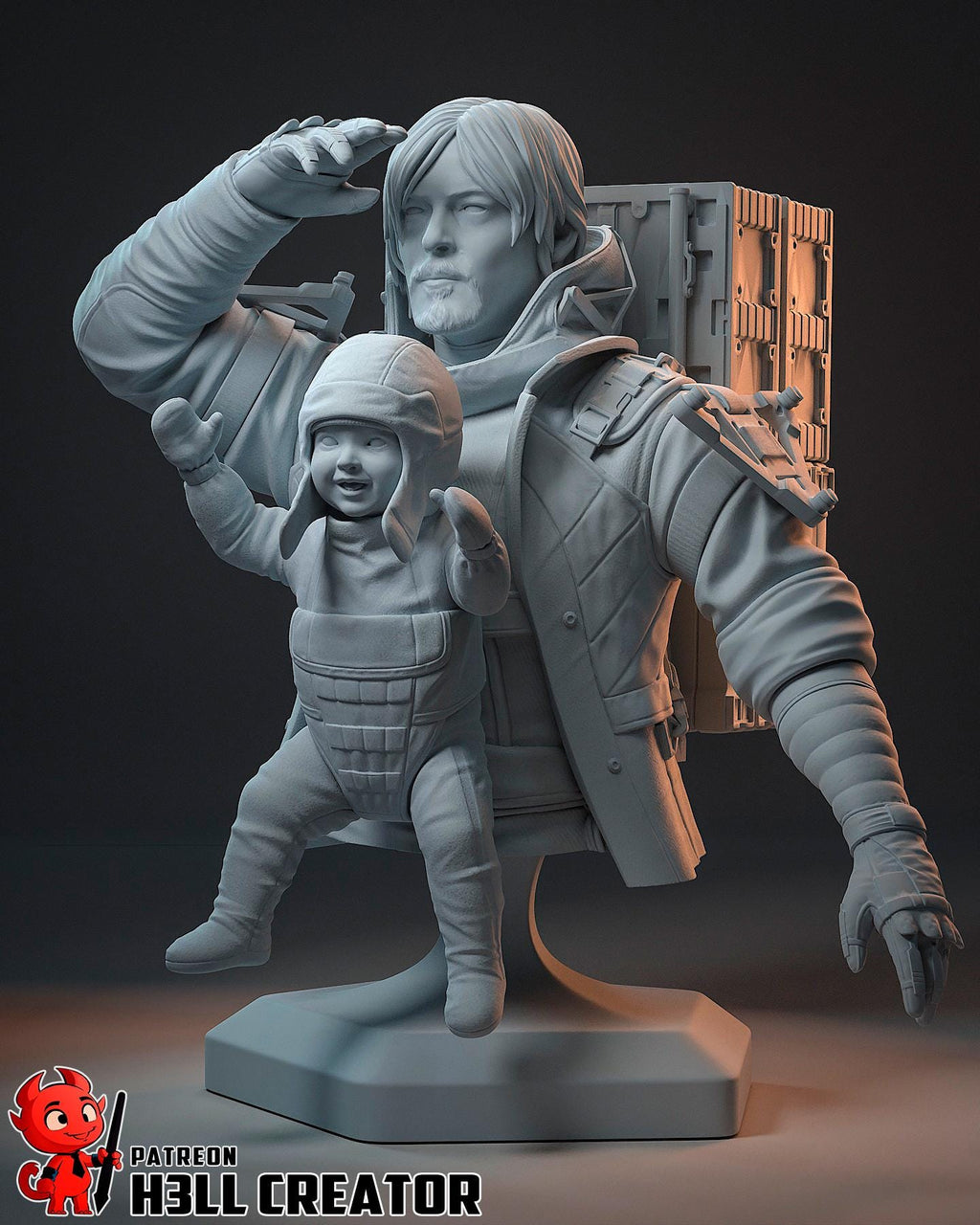 Samuel "Sam" Porter Bridges from Death Stranding 2 (fan art) | Full Model or Bust | Miniature scale 1:12 | h3LL Creator | DIY Model Kit