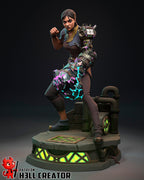 Sevika from Arcane (fan art) | Full Model | Miniature scale 1:12 | h3LL Creator | DIY Model Kit