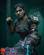 Sevika from Arcane (fan art) | Full Model | Miniature scale 1:12 | h3LL Creator | DIY Model Kit