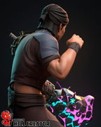 Sevika from Arcane (fan art) | Full Model | Miniature scale 1:12 | h3LL Creator | DIY Model Kit