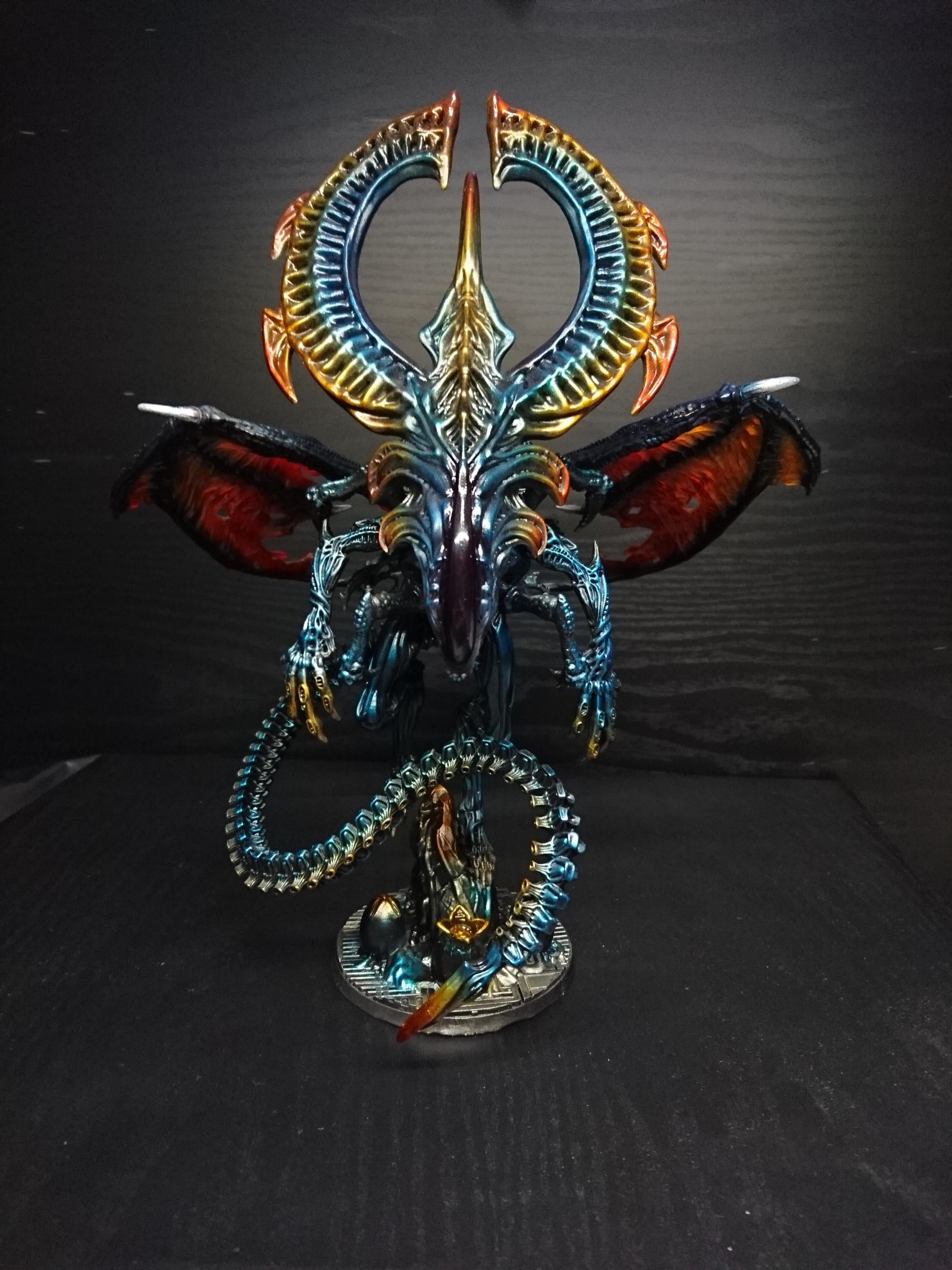 Xeno Outworld Queen Brood Dragon, Papsikels, Resin - Tabletop miniature - 32mm