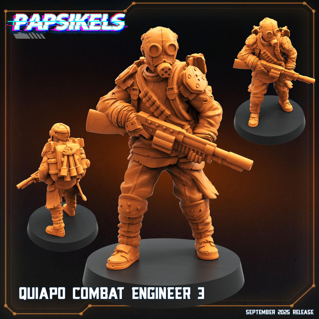 Quiapo Combat Engineers Miniature: Trench Crusade by Papsikels (28/32mm)