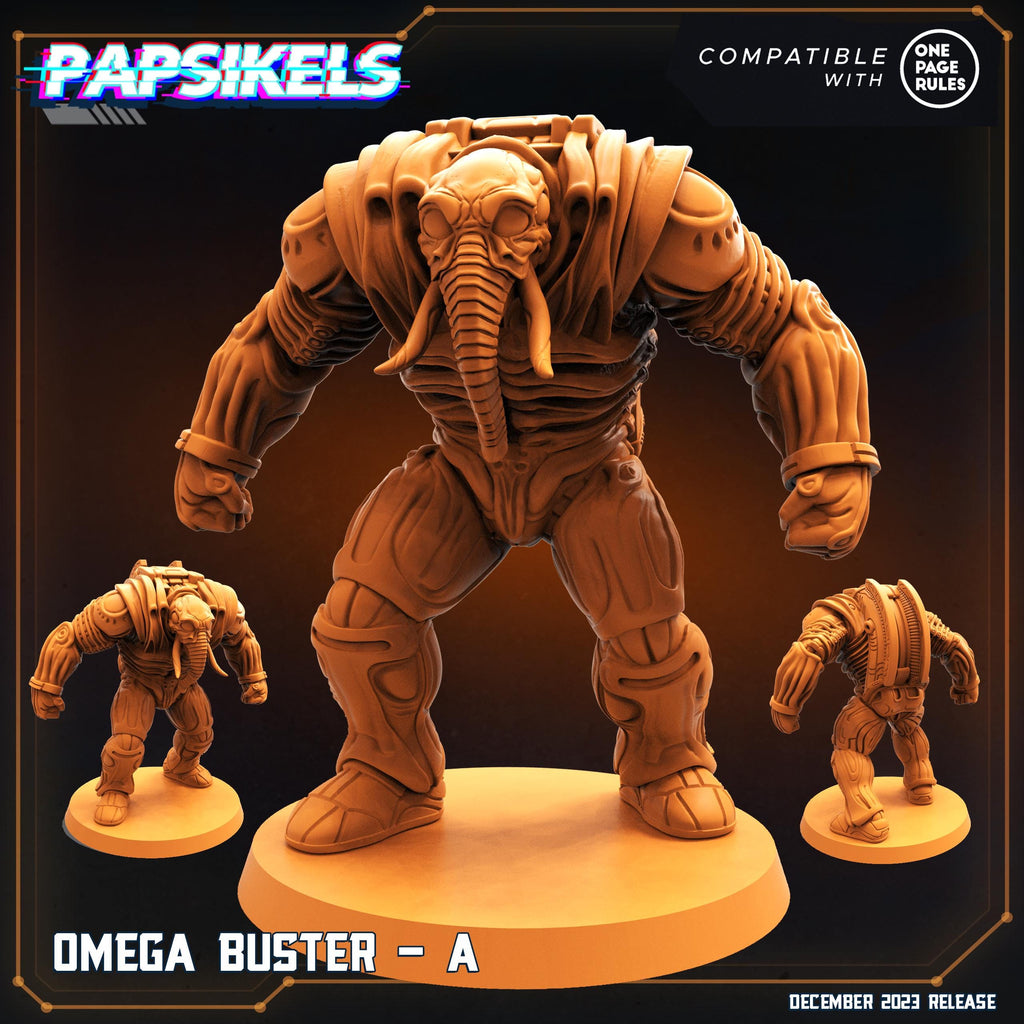 Omega Busters Resin Miniatures: Alien Inspired, Papsikels Fantasy (28mm/32mm)