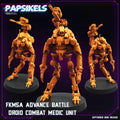 Cyberpunk Combat Medic Droid Miniature: 28mm/32mm Resin Model