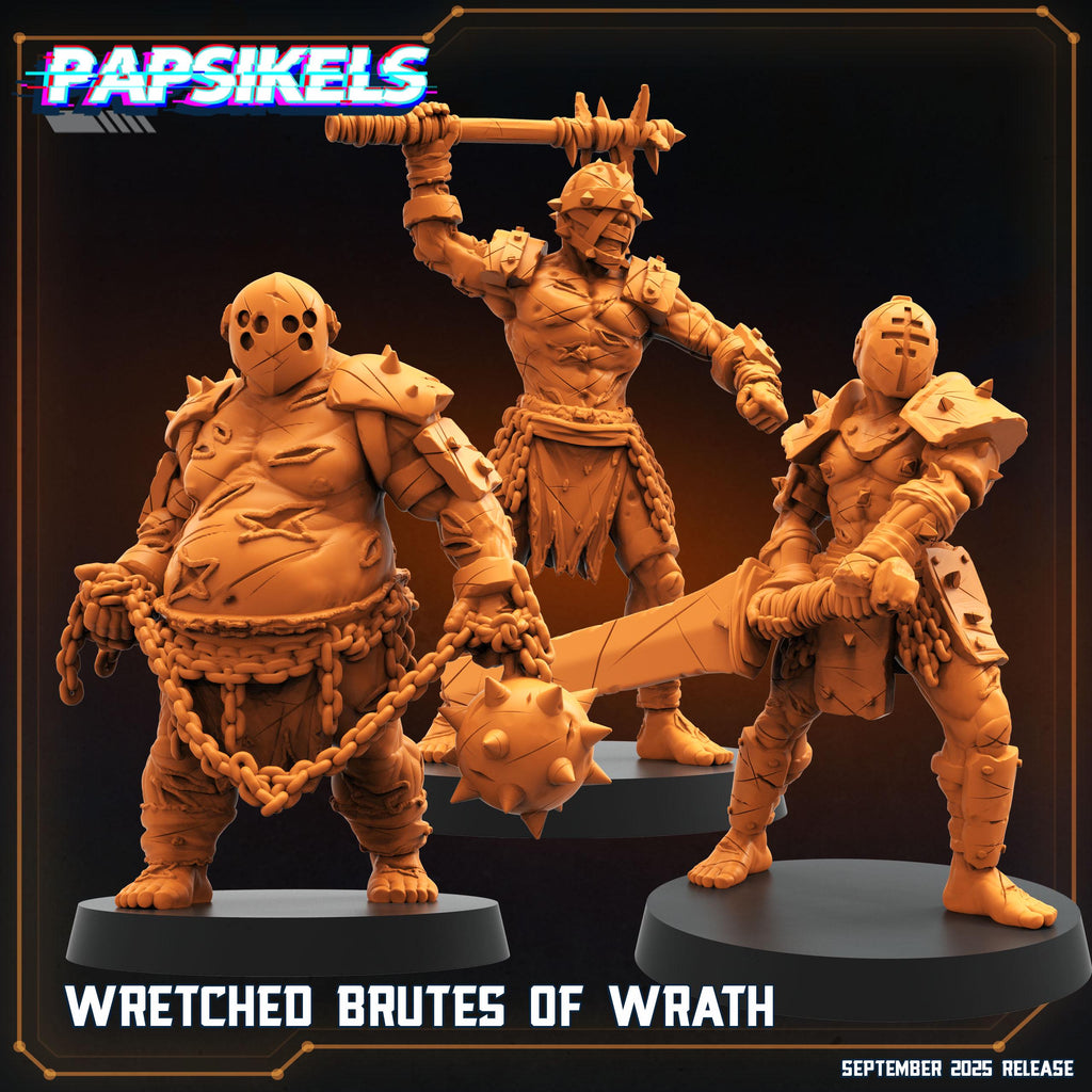 Wretched Brutes of Wrath: Resin Miniature - Trench Crusade - Papsikels (28/32mm)