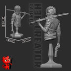 Female V from Cyberpunk 2077 (fan art) | Full Model or Bust | Miniature scale 1:12 | h3LL Creator | DIY Model Kit