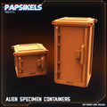 Aliens Vs Humans - Madlands | Alien Specimin Containers | Alien Earth Inspired | Papsikels, 28mm or 32mm Mini for TTRPG, RPG, Sci-Fi