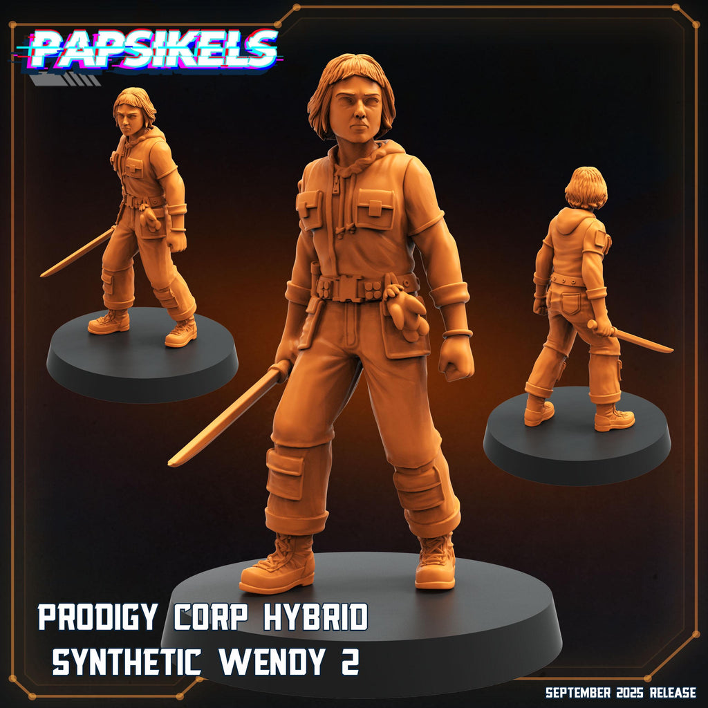 Prodigy Corp Synthetic Wendy Miniature: Alien Earth Hybrid - Papsikels Sci-Fi TTRPG (28/32mm)