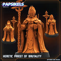 Heretic Priest of Brutality Miniature: Trench Crusade, Papsikels Fantasy Resin (28mm/32mm)