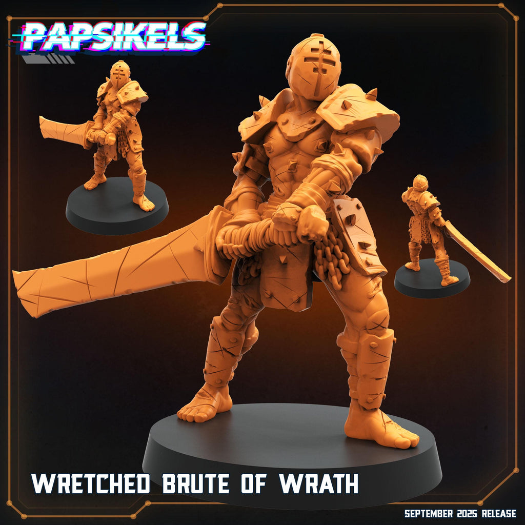 Wretched Brutes of Wrath: Resin Miniature - Trench Crusade - Papsikels (28/32mm)
