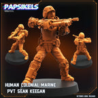 Human Colonial Marine – Pvt Sean Keegan | Papsikels Miniatures (28/32mm)