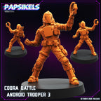 Cobra Battle Android Troopers – GI Joe B.A.T. Inspired Miniatures | 28 mm / 32 mm Scale | Papsikels Miniatures