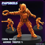Cobra Battle Android Troopers – GI Joe B.A.T. Inspired Miniatures | 28 mm / 32 mm Scale | Papsikels Miniatures