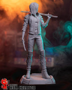 Female V from Cyberpunk 2077 (fan art) | Full Model or Bust | Miniature scale 1:12 | h3LL Creator | DIY Model Kit