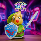 Retro Gaming Heroes | Nostalgic 3D Pikachu Link and Spyro Charizard Mashup | Large and Small Resin Collectibles