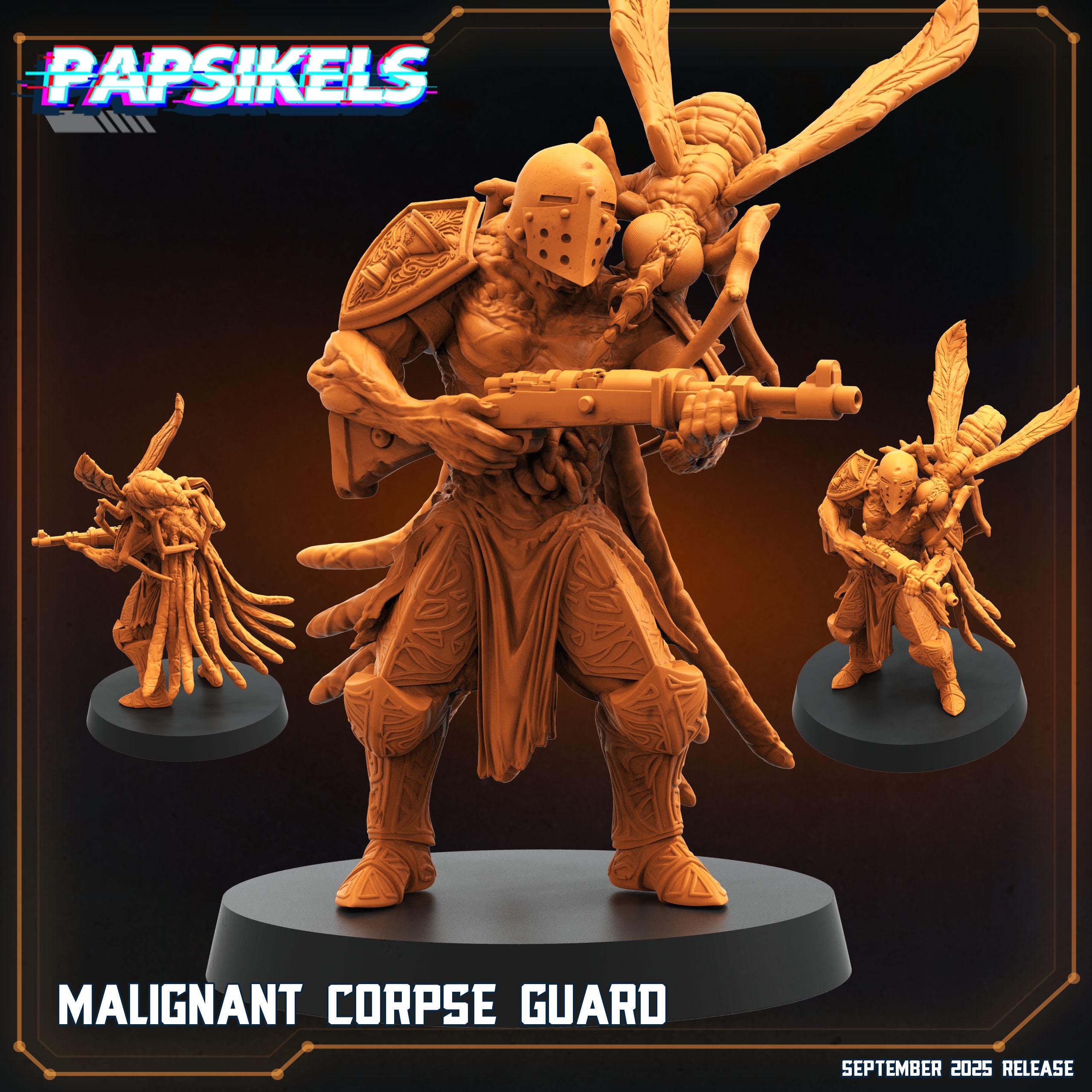 Malignant Corpse Guard | Papsikels September 2025 | Trench Crusade Horror Miniatures | 28mm or 32mm Scale | Set of 2 or Individual