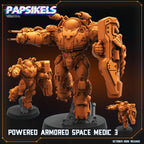 Powered Armored Space Medic | 28 mm / 32 mm Scale | Sci-Fi Miniature | StarCraft-Inspired | Papsikels Miniatures