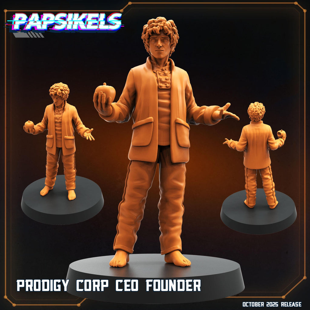 Boy Kavalier – Prodigy Corp CEO Founder | 28 mm / 32 mm Scale | Alien Earth Inspired | Papsikels Miniatures