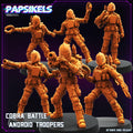 Cobra Battle Android Troopers – GI Joe B.A.T. Inspired Miniatures | 28 mm / 32 mm Scale | Papsikels Miniatures