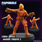 Cobra Battle Android Troopers – GI Joe B.A.T. Inspired Miniatures | 28 mm / 32 mm Scale | Papsikels Miniatures