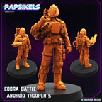 Cobra Battle Android Troopers – GI Joe B.A.T. Inspired Miniatures | 28 mm / 32 mm Scale | Papsikels Miniatures
