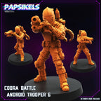 Cobra Battle Android Troopers – GI Joe B.A.T. Inspired Miniatures | 28 mm / 32 mm Scale | Papsikels Miniatures