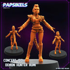 Concert Idol Demon Hunters – Mira, Rumi & Zoey | Cyberpunk Idol Squad | 28 mm / 32 mm Scale | Papsikels Miniatures