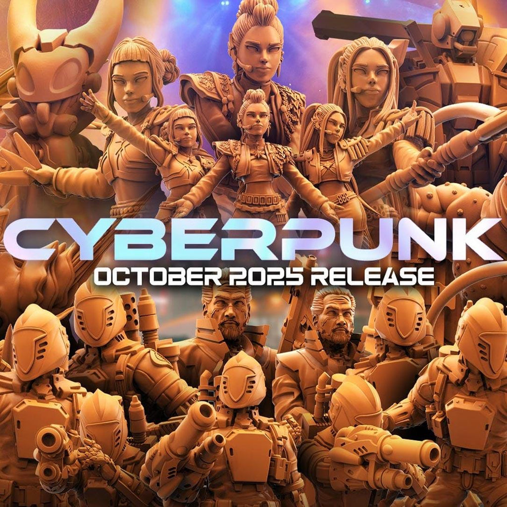 Cyber Hollow Knight | Cyber-Fantasy Hero Miniature | 28 mm / 32 mm Scale | Papsikels Miniatures