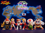 Super Brawl Legends | Nostalgic 3D Mario × Street Fighter Fusion Set | Large & Small Collectible Resin Figures