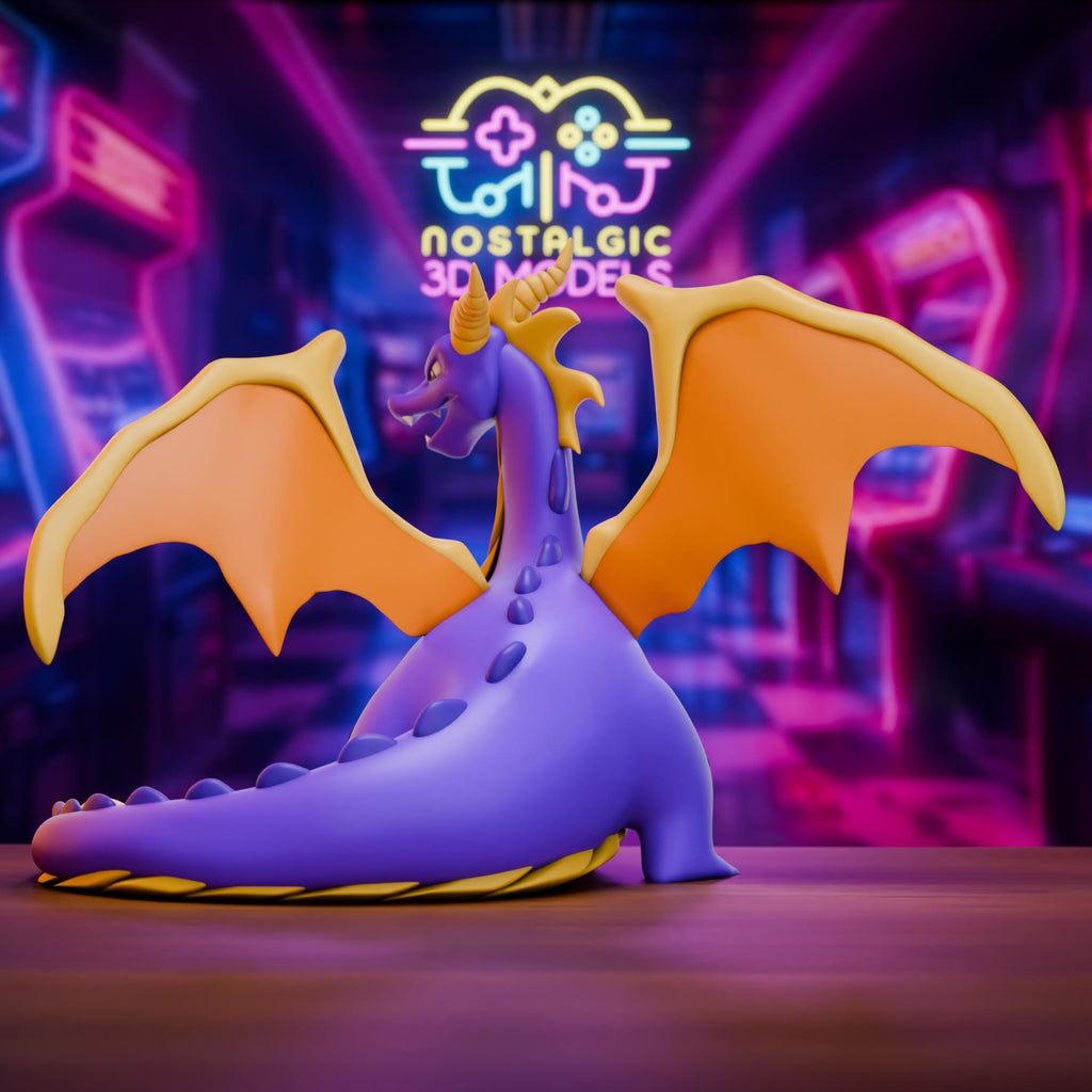 Retro Gaming Heroes | Nostalgic 3D Pikachu Link and Spyro Charizard Mashup | Large and Small Resin Collectibles