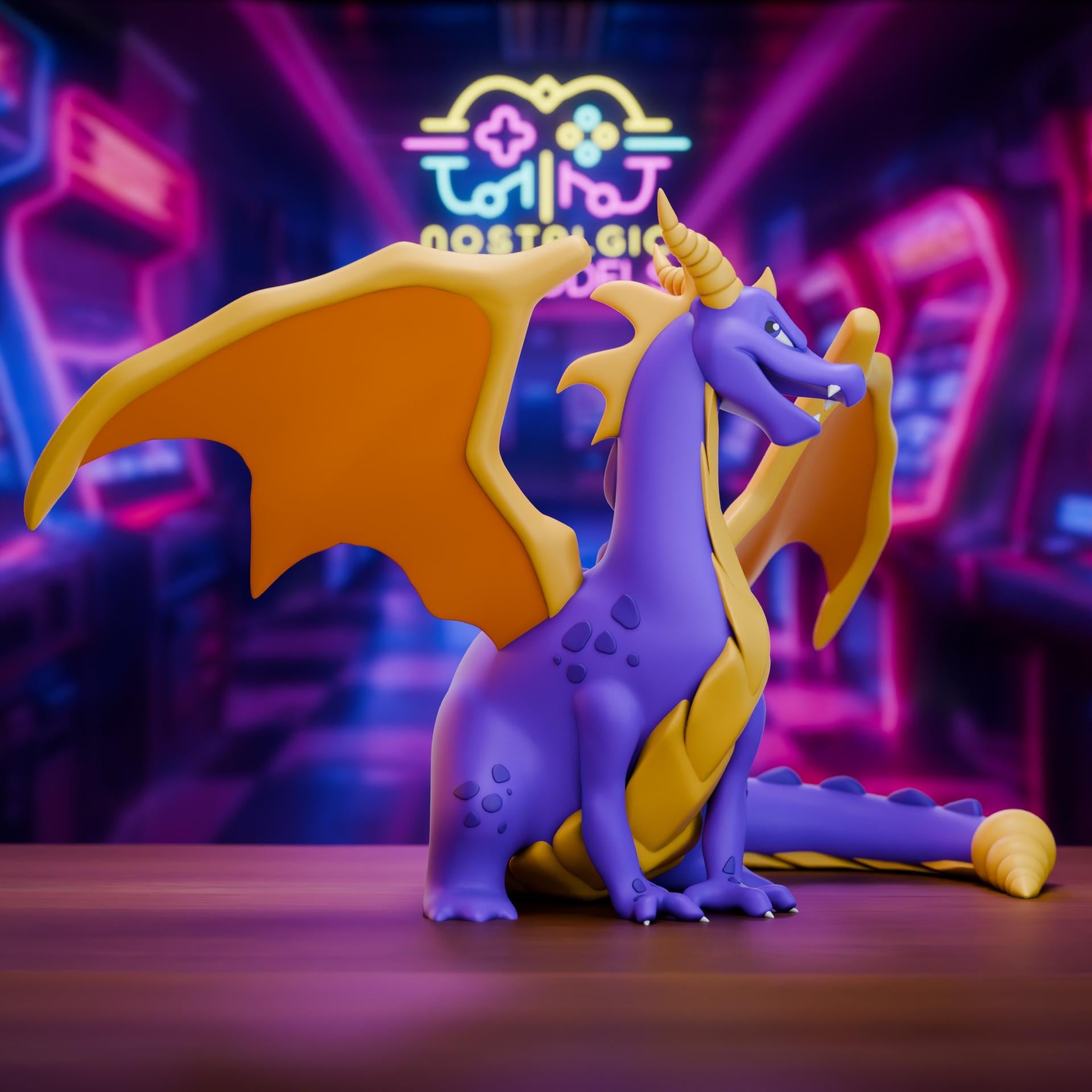 Retro Gaming Heroes | Nostalgic 3D Pikachu Link and Spyro Charizard Mashup | Large and Small Resin Collectibles